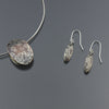 Mokume Oval Pendant and Earring Set